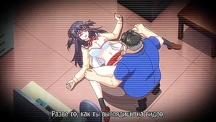 Хентай студенточка с пышной грудью лишилась девственности