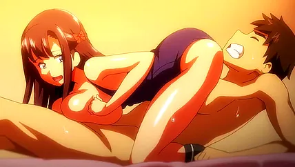 Грудастую озабоченную хентай нимфоманку хорошо ебут