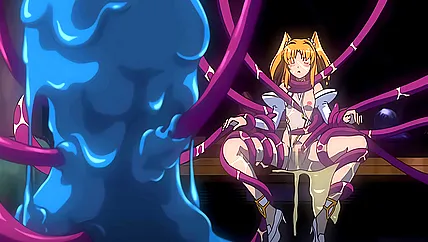 Порно аниме мультик с тентаклями — очень жесткий трах