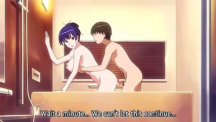 Смотреть пошлое хентай ебалово молодой студенческой парочки с громкими стонами