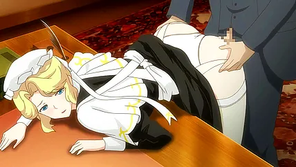 Стонущая от члена в пизде аниме горничная выполняет любые секс пожелания постояльцев