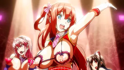 Аниме порно сисястой айдол суки, которая стала шлюшкой и дыркой для богатеньких дедов