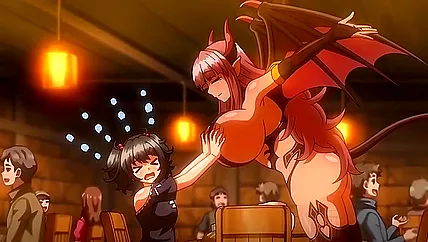 Тянка с крылышками и хвостиком мокрой пиздой ублажает зрелого мужика