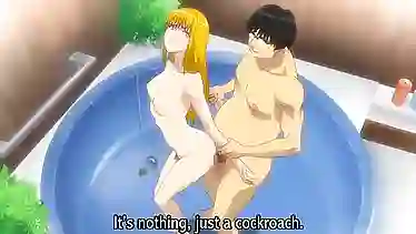 Толстый кузен, ебет блондиночку, подсыпая в чай странное вещество — хентай сюжет